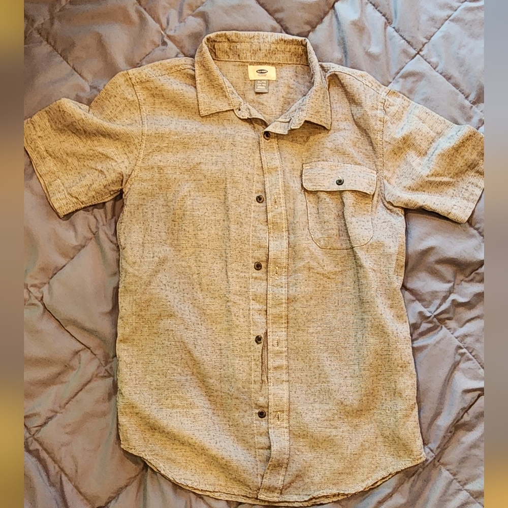 Boys XL Old Navy gray dress shirt
